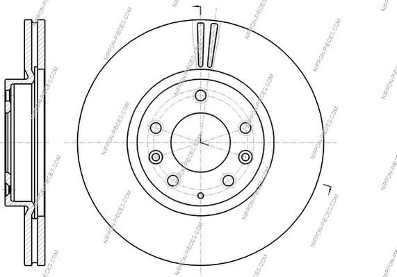 NPS M330A80 - Тормозной диск autospares.lv