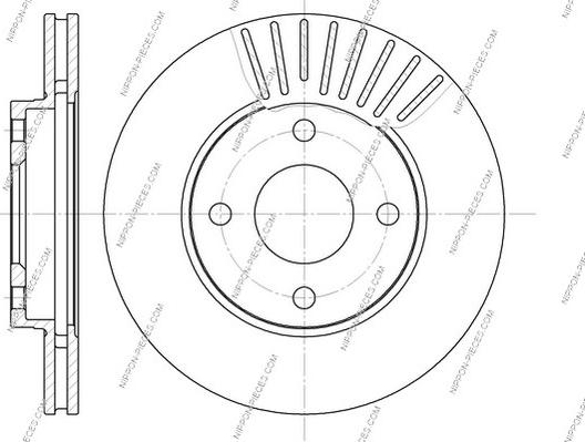 NPS M330A81 - Тормозной диск autospares.lv