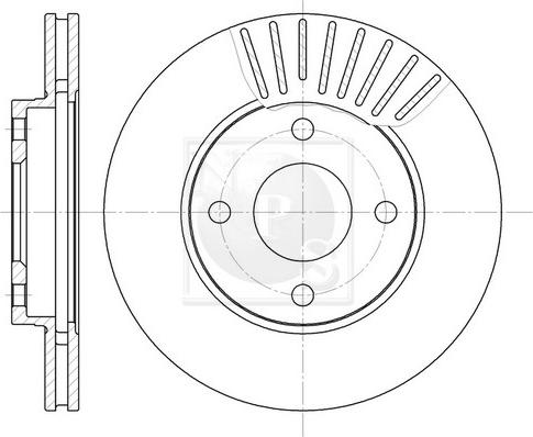 NPS M330A81 - Тормозной диск autospares.lv