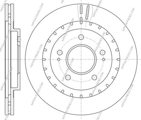 NPS M330I63 - Тормозной диск autospares.lv