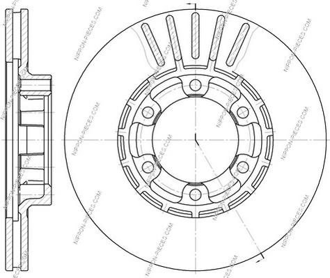 NPS M330I21 - Тормозной диск autospares.lv