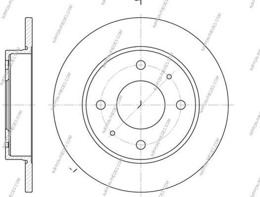 NPS M331I17 - Тормозной диск autospares.lv