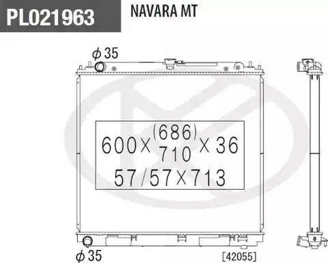 NPS N156N98 - Радиатор, охлаждение двигателя autospares.lv