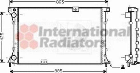 NPS N156N38 - Радиатор, охлаждение двигателя autospares.lv