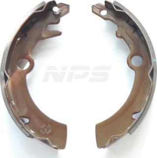 NPS N350N25 - Комплект тормозных колодок, барабанные autospares.lv