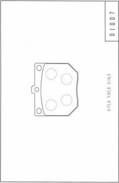 NPS N360N63 - Тормозные колодки, дисковые, комплект autospares.lv