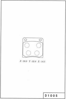 NPS N360N00 - Тормозные колодки, дисковые, комплект autospares.lv