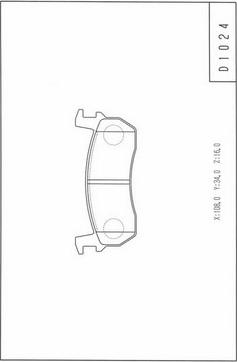 NPS N360N03 - Тормозные колодки, дисковые, комплект autospares.lv