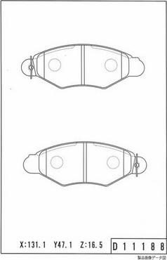 NPS N360N10 - Тормозные колодки, дисковые, комплект autospares.lv