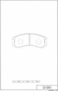 NPS N360N35 - Тормозные колодки, дисковые, комплект autospares.lv