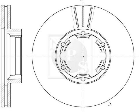 NPS N330N96 - Тормозной диск autospares.lv