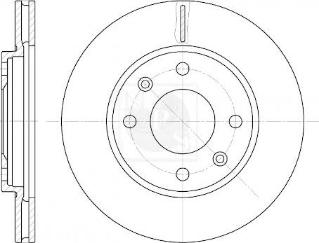 NPS P330A04 - Тормозной диск autospares.lv