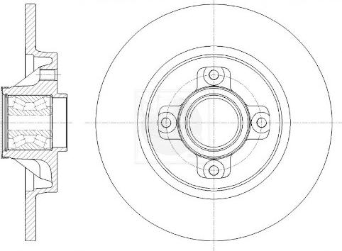 NPS P331A04 - Тормозной диск autospares.lv