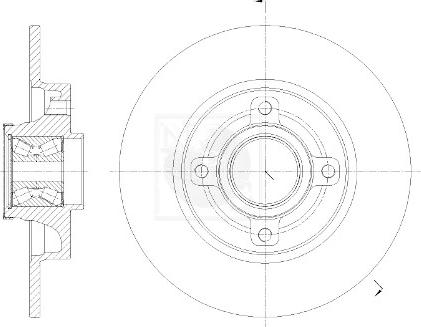 NPS P331A01 - Тормозной диск autospares.lv