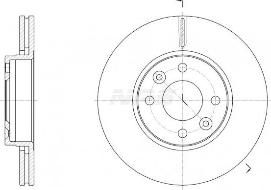 NPS R330T05 - Тормозной диск autospares.lv