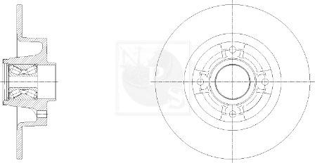 NPS R331T01 - Тормозной диск autospares.lv