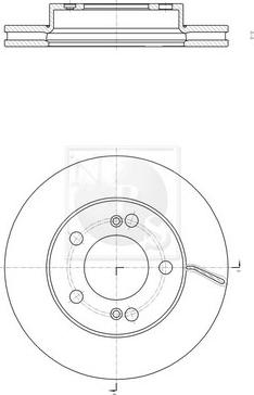 NPS S330G05 - Тормозной диск autospares.lv