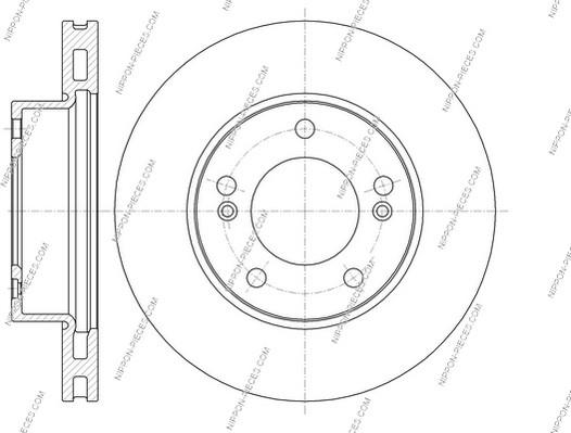 NPS S330G06 - Тормозной диск autospares.lv