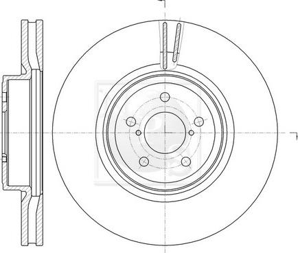 NPS S330U09 - Тормозной диск autospares.lv