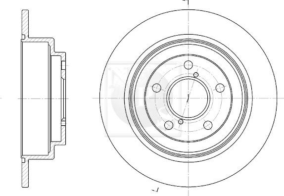 NPS S331U01 - Тормозной диск autospares.lv