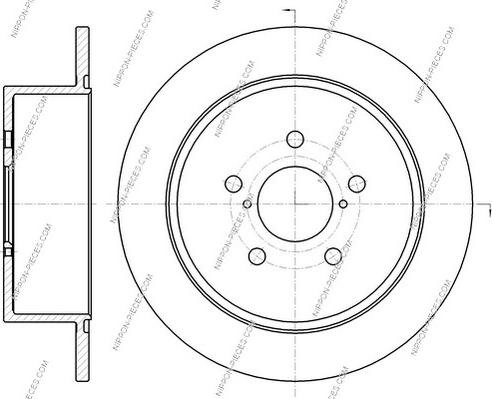 NPS S331U07 - Тормозной диск autospares.lv