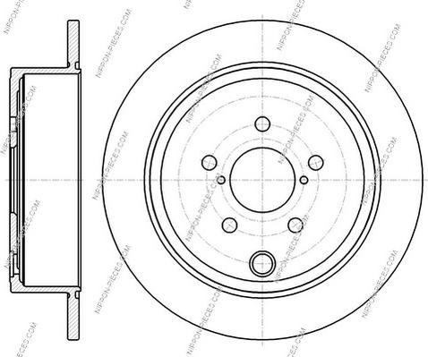 NPS S331U10 - Тормозной диск autospares.lv