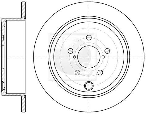 NPS S331U10 - Тормозной диск autospares.lv