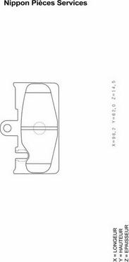 NPS T361A25 - Тормозные колодки, дисковые, комплект autospares.lv