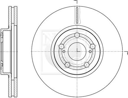 NPS T330A42 - Тормозной диск autospares.lv