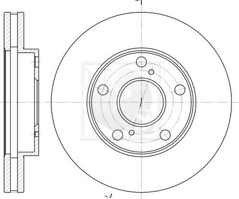 NPS T330A58 - Тормозной диск autospares.lv