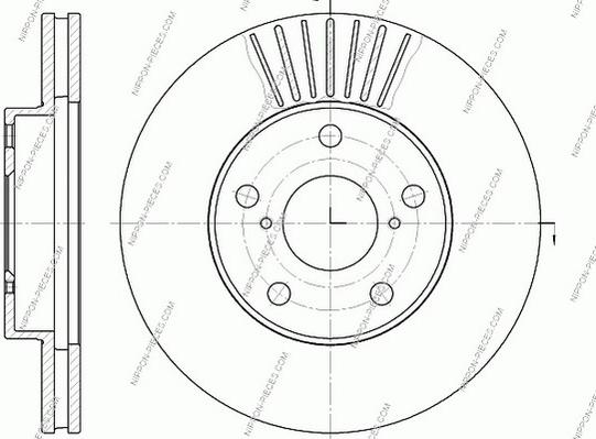 NPS T330A03 - Тормозной диск autospares.lv