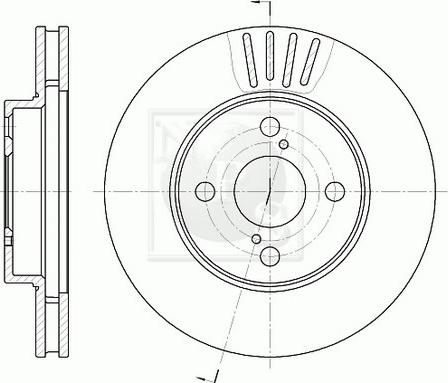 NPS T330A156 - Тормозной диск autospares.lv