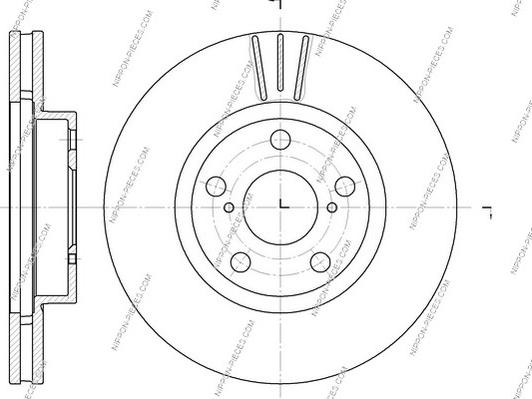 NPS T330A129 - Тормозной диск autospares.lv