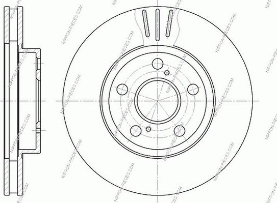 NPS T330A87 - Тормозной диск autospares.lv