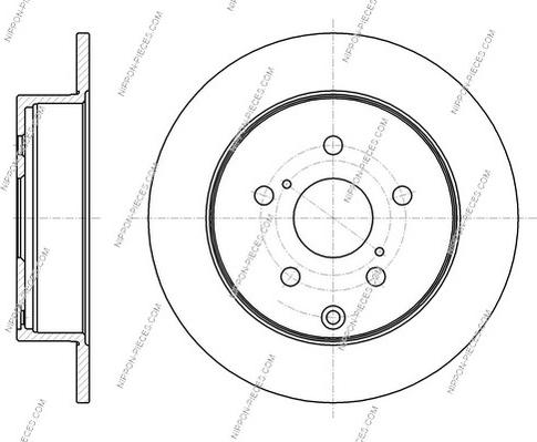 NPS T331A48 - Тормозной диск autospares.lv