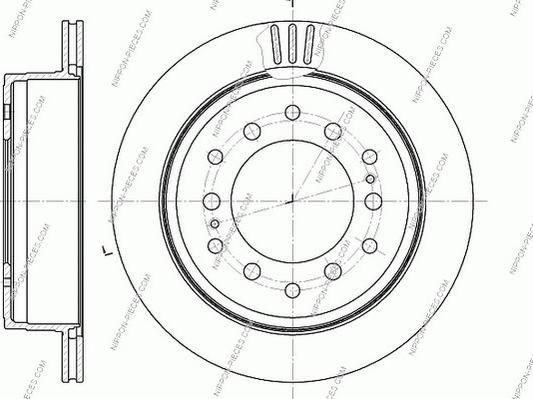 NPS T331A14 - Тормозной диск autospares.lv