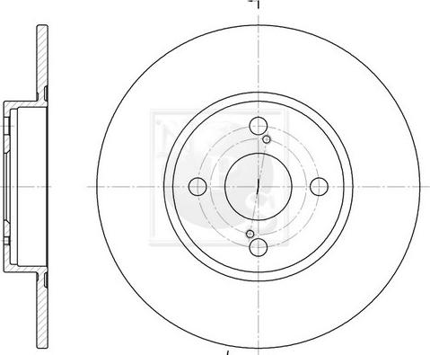 NPS T331A35 - Тормозной диск autospares.lv