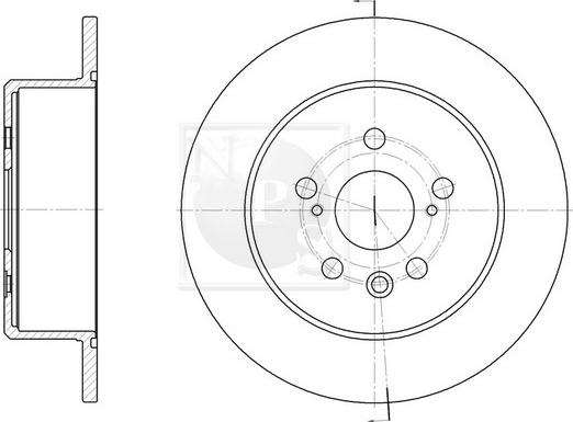 NPS T331A28 - Тормозной диск autospares.lv