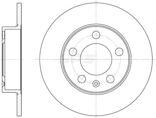 NPS V331G02 - Тормозной диск autospares.lv