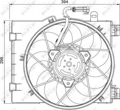 NRF 47063 - Вентилятор, охлаждение двигателя autospares.lv