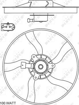 NRF 47070 - Вентилятор, охлаждение двигателя autospares.lv