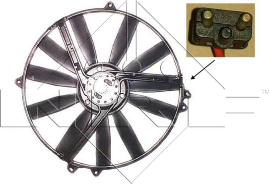 NRF 47300 - Вентилятор, охлаждение двигателя autospares.lv