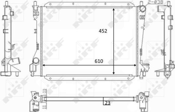 NRF 59050 - Радиатор, охлаждение двигателя autospares.lv