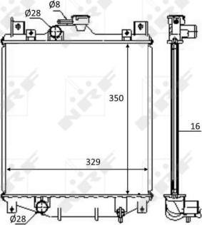 NRF 59083 - Радиатор, охлаждение двигателя autospares.lv