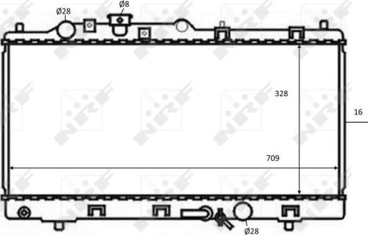 NRF 59075 - Радиатор, охлаждение двигателя autospares.lv