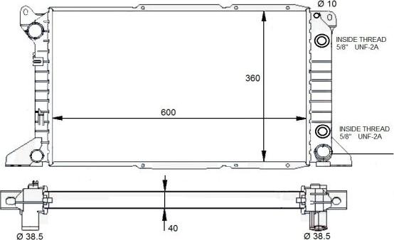 NRF 59132 - Радиатор, охлаждение двигателя autospares.lv