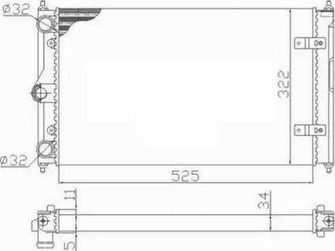 NRF 59128 - Радиатор, охлаждение двигателя autospares.lv