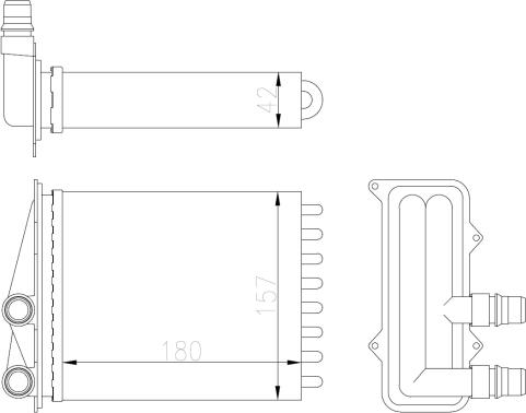 NRF 54412 - Теплообменник, отопление салона autospares.lv