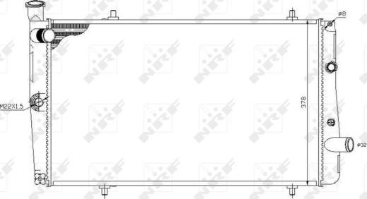 NRF 54669 - Радиатор, охлаждение двигателя autospares.lv