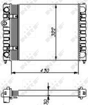 NRF 54686 - Радиатор, охлаждение двигателя autospares.lv